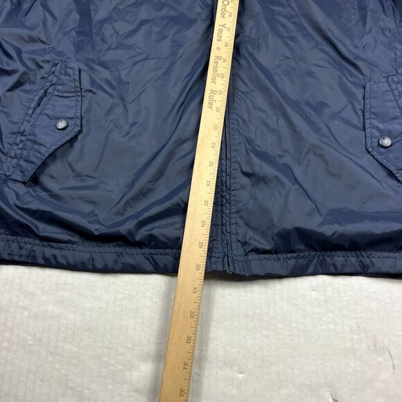 Nike Mens Zip Up Track Jacket Blue Hooded Training Retro Windbreaker Size LARGE - Picture 6 of 11